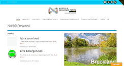 Desktop Screenshot of norfolkprepared.gov.uk